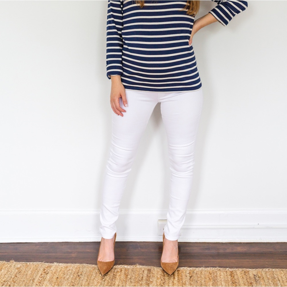 AG Maternity White Jeans